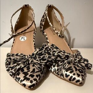 Torrid Cheetah Print Heels with Bow